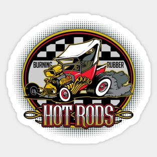 Hot Rod Custom Classic Car Sticker